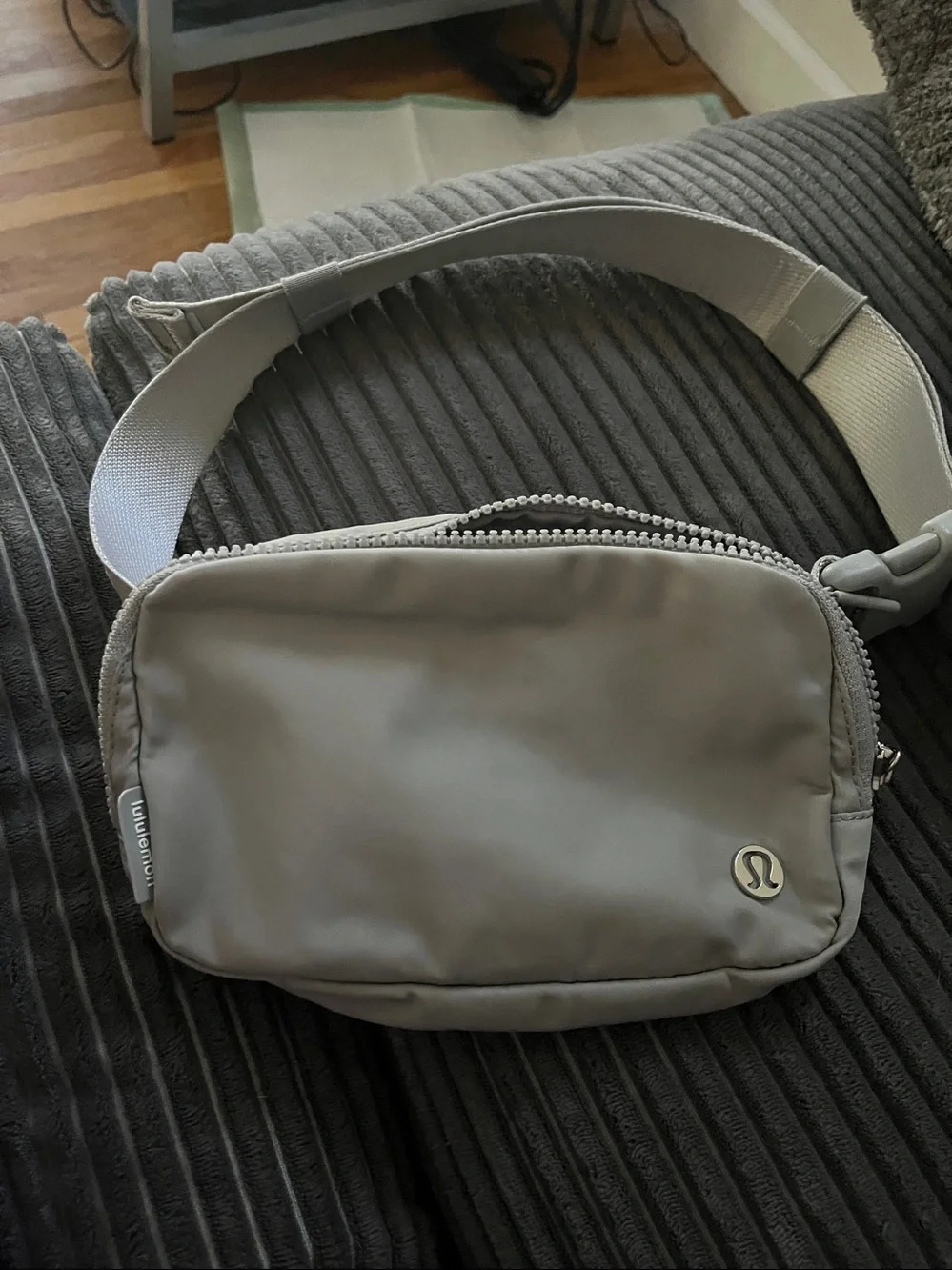 Lululemon Beige Crossbody Belt Bag Grey